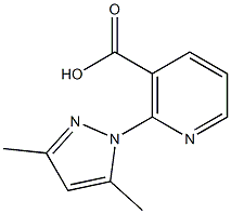 2-(3,5-dimethyl-1H-pyrazol-1-yl)nicotinic acid 구조식 이미지