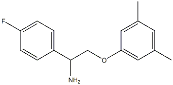 2-(3,5-dimethylphenoxy)-1-(4-fluorophenyl)ethanamine Structure