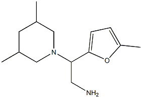 2-(3,5-dimethylpiperidin-1-yl)-2-(5-methyl-2-furyl)ethanamine Structure