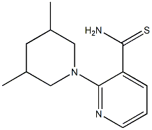 2-(3,5-dimethylpiperidin-1-yl)pyridine-3-carbothioamide Structure