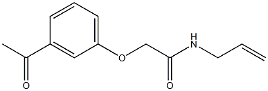 2-(3-acetylphenoxy)-N-allylacetamide 구조식 이미지