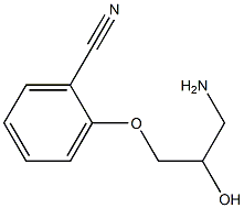 2-(3-amino-2-hydroxypropoxy)benzonitrile 구조식 이미지