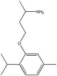 2-(3-aminobutoxy)-4-methyl-1-(propan-2-yl)benzene 구조식 이미지
