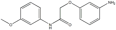 2-(3-aminophenoxy)-N-(3-methoxyphenyl)acetamide Structure