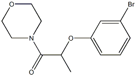 2-(3-bromophenoxy)-1-(morpholin-4-yl)propan-1-one 구조식 이미지