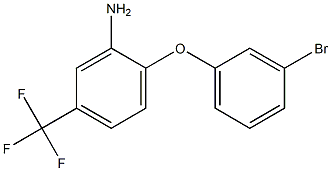 2-(3-bromophenoxy)-5-(trifluoromethyl)aniline 구조식 이미지