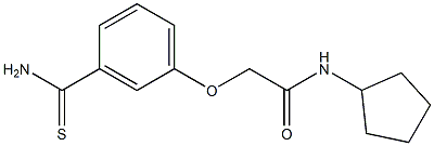 2-(3-carbamothioylphenoxy)-N-cyclopentylacetamide Structure