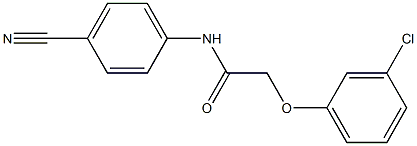 2-(3-chlorophenoxy)-N-(4-cyanophenyl)acetamide Structure