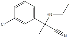 2-(3-chlorophenyl)-2-(propylamino)propanenitrile 구조식 이미지