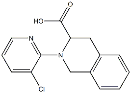 2-(3-chloropyridin-2-yl)-1,2,3,4-tetrahydroisoquinoline-3-carboxylic acid Structure