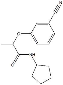 2-(3-cyanophenoxy)-N-cyclopentylpropanamide Structure