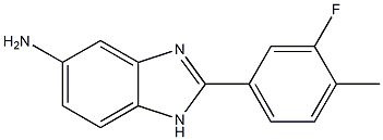 2-(3-fluoro-4-methylphenyl)-1H-1,3-benzodiazol-5-amine Structure