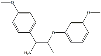 2-(3-methoxyphenoxy)-1-(4-methoxyphenyl)propan-1-amine Structure