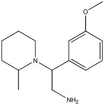 2-(3-methoxyphenyl)-2-(2-methylpiperidin-1-yl)ethanamine Structure