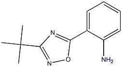 2-(3-tert-butyl-1,2,4-oxadiazol-5-yl)aniline 구조식 이미지