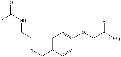 2-(4-{[(2-acetamidoethyl)amino]methyl}phenoxy)acetamide 구조식 이미지