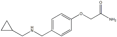 2-(4-{[(cyclopropylmethyl)amino]methyl}phenoxy)acetamide Structure