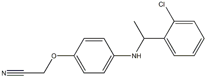 2-(4-{[1-(2-chlorophenyl)ethyl]amino}phenoxy)acetonitrile Structure