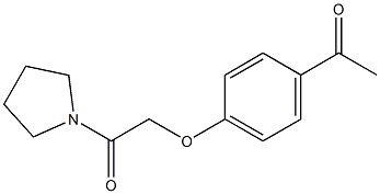 2-(4-acetylphenoxy)-1-(pyrrolidin-1-yl)ethan-1-one 구조식 이미지