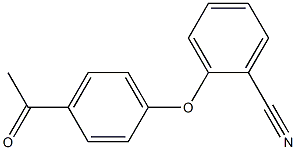 2-(4-acetylphenoxy)benzonitrile Structure