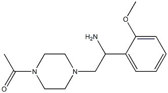 2-(4-acetylpiperazin-1-yl)-1-(2-methoxyphenyl)ethanamine Structure