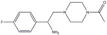 2-(4-acetylpiperazin-1-yl)-1-(4-fluorophenyl)ethanamine Structure