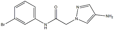 2-(4-amino-1H-pyrazol-1-yl)-N-(3-bromophenyl)acetamide Structure