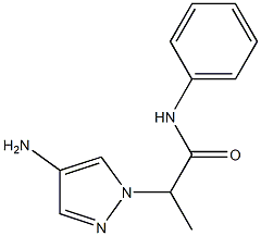 2-(4-amino-1H-pyrazol-1-yl)-N-phenylpropanamide Structure