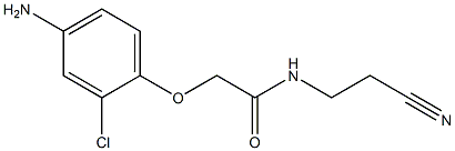 2-(4-amino-2-chlorophenoxy)-N-(2-cyanoethyl)acetamide Structure