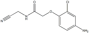 2-(4-amino-2-chlorophenoxy)-N-(cyanomethyl)acetamide Structure