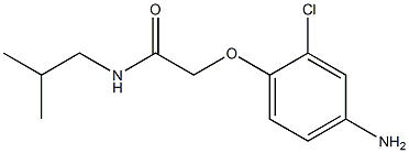 2-(4-amino-2-chlorophenoxy)-N-isobutylacetamide Structure