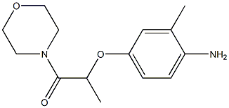 2-(4-amino-3-methylphenoxy)-1-(morpholin-4-yl)propan-1-one Structure