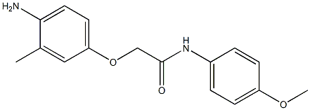 2-(4-amino-3-methylphenoxy)-N-(4-methoxyphenyl)acetamide 구조식 이미지