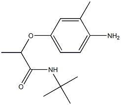 2-(4-amino-3-methylphenoxy)-N-tert-butylpropanamide 구조식 이미지