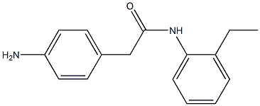 2-(4-aminophenyl)-N-(2-ethylphenyl)acetamide 구조식 이미지