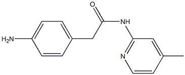 2-(4-aminophenyl)-N-(4-methylpyridin-2-yl)acetamide 구조식 이미지