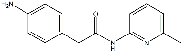 2-(4-aminophenyl)-N-(6-methylpyridin-2-yl)acetamide 구조식 이미지