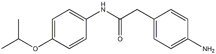 2-(4-aminophenyl)-N-[4-(propan-2-yloxy)phenyl]acetamide 구조식 이미지