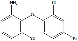 2-(4-bromo-2-chlorophenoxy)-3-chloroaniline Structure