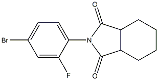 2-(4-bromo-2-fluorophenyl)hexahydro-1H-isoindole-1,3(2H)-dione 구조식 이미지