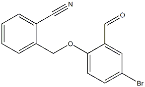 2-(4-bromo-2-formylphenoxymethyl)benzonitrile Structure