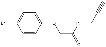 2-(4-bromophenoxy)-N-prop-2-ynylacetamide 구조식 이미지