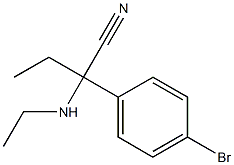 2-(4-bromophenyl)-2-(ethylamino)butanenitrile 구조식 이미지