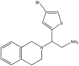 2-(4-bromothiophen-2-yl)-2-(1,2,3,4-tetrahydroisoquinolin-2-yl)ethan-1-amine Structure