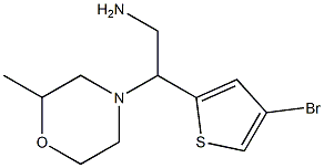 2-(4-bromothiophen-2-yl)-2-(2-methylmorpholin-4-yl)ethan-1-amine Structure