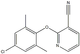 2-(4-chloro-2,6-dimethylphenoxy)pyridine-3-carbonitrile Structure