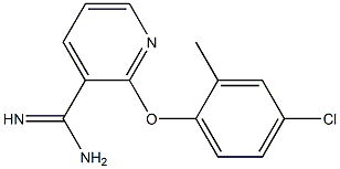 2-(4-chloro-2-methylphenoxy)pyridine-3-carboximidamide 구조식 이미지
