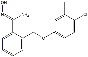 2-(4-chloro-3-methylphenoxymethyl)-N'-hydroxybenzene-1-carboximidamide Structure