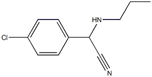 2-(4-chlorophenyl)-2-(propylamino)acetonitrile 구조식 이미지