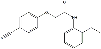 2-(4-cyanophenoxy)-N-(2-ethylphenyl)acetamide 구조식 이미지